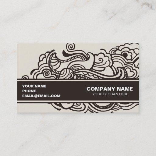 Customizable Abstract artistic design business cards