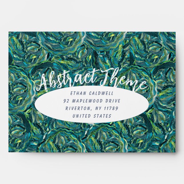 Abstract Artistic Design for Art Theme Envelope (Front)