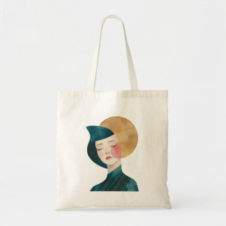 abstract artistic Female Art Tote Bag
