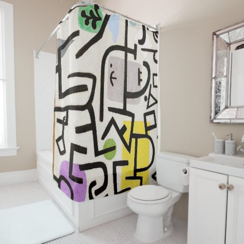 Abstract Artistic Fusion The Cubist Marvel Shower Curtain