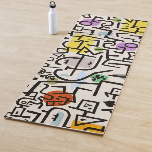 Abstract Artistic Fusion The Cubist Marvel Yoga Mat