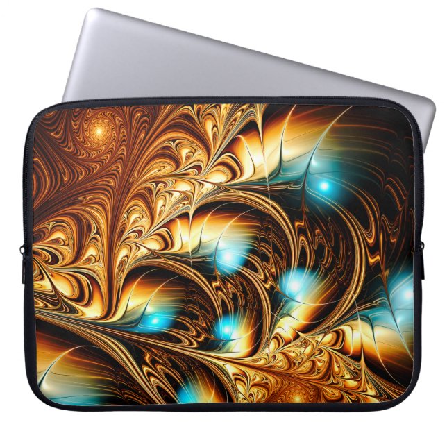 Abstract artistic golden light background. Fine de Laptop Sleeve (Front)