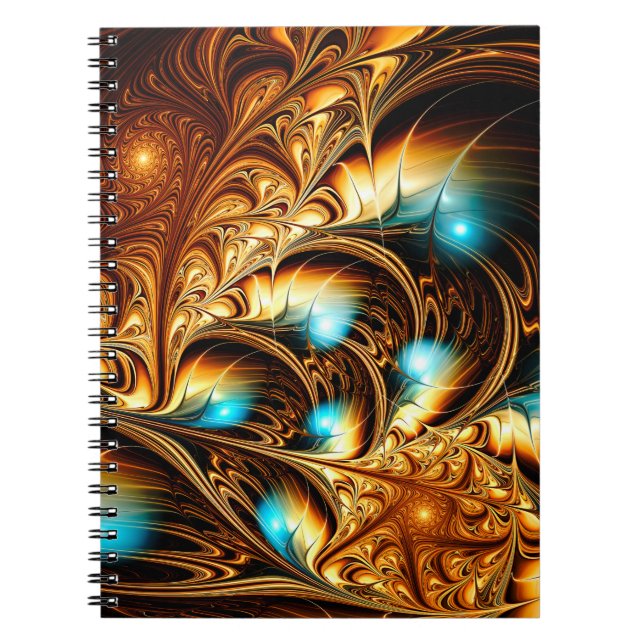 Abstract artistic golden light background. Fine de Notebook (Front)