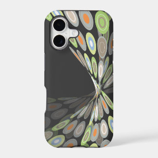 Abstract Artistic Green Digital Butterfly Twist iPhone 17 Case