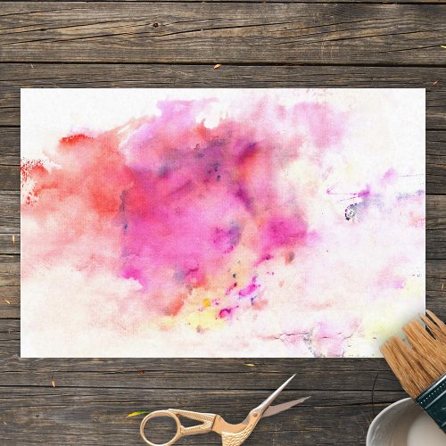 Abstract Artistic Watercolor Pastel Color Blend Tissue Paper