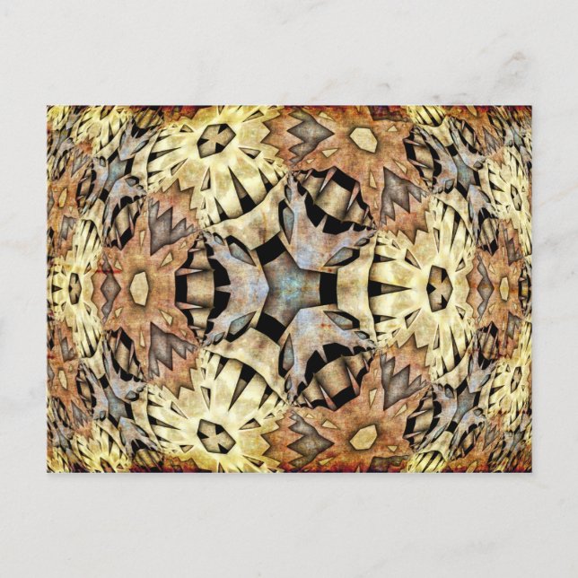 Abstract ARTs - Kaleidoscope pattern 08 Postcard (Front)