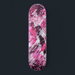 Abstract Artsy Pink Burgundy Red Acrylic Painting Skateboard<br><div class="desc">This modern and artsy painting is perfect for the trendy and artistic woman. It features hand-painted blush pink, neon pink, and burgundy red acrylic abstract design. It's pretty, elegant, and contemporary.***IMPORTANT DESIGN NOTE: For any custom design request such as matching product requests, color changes, placement changes, or any other change...</div>