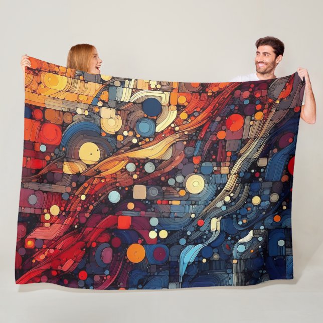 Abstract Artwork 4 -  Fleece Blanket (In Situ)