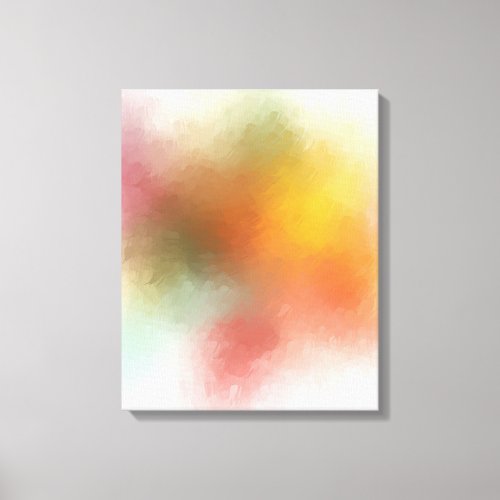 Abstract Artwork Blue Red Yellow Purple Green Pink Canvas Print