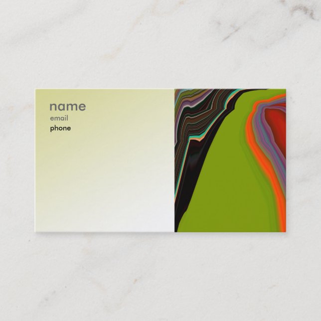 Abstract Artwork Business Card (Front)