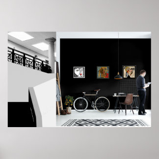 Abstract Artwork by Leslie Sigal Javorek Poster