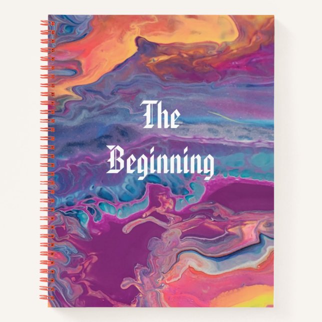 Abstract Artwork by Rebecca Kelman Spiral Notebook (Front)