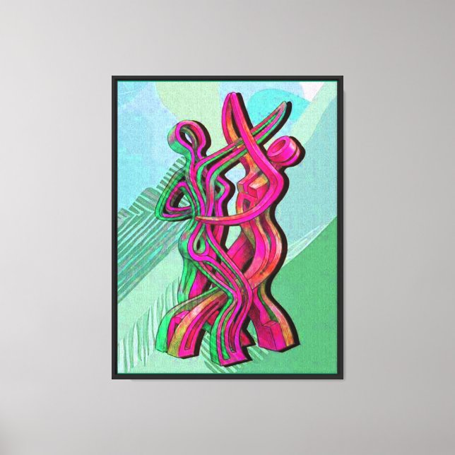abstract artwork canvas print (Front)