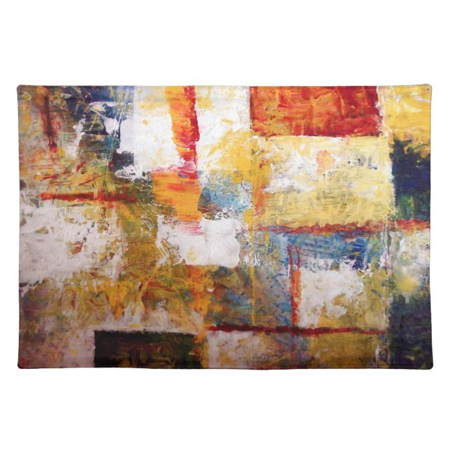 Abstract Artwork Cloth Placemat (Front)
