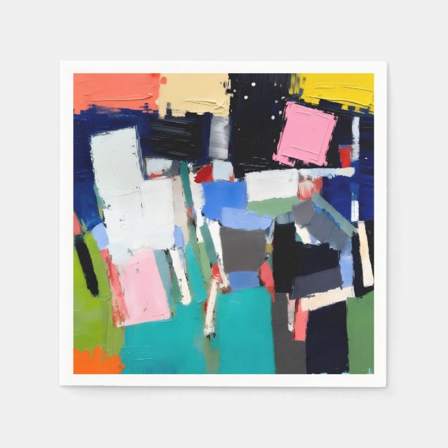 Abstract Artwork Composition  Napkins (Front)