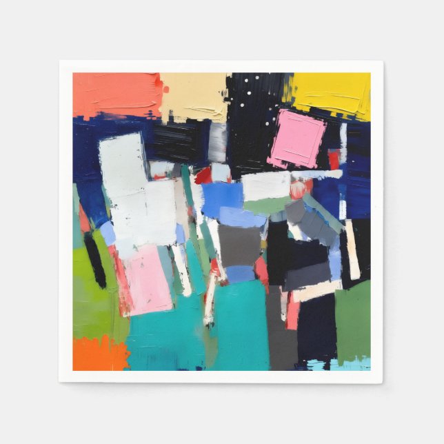 Abstract Artwork Composition  Napkins (Front)