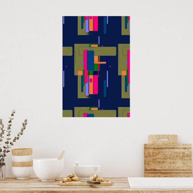 Abstract Artwork Composition  Poster (Kitchen)