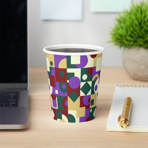 Abstract Artwork Cubism Contemporary Corporate Paper Cups