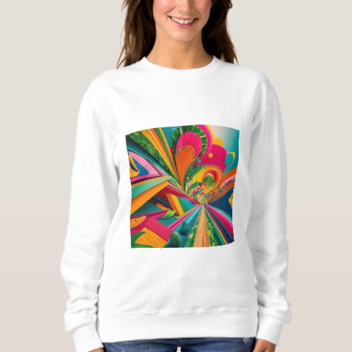 abstract artwork design that is vibrant sweatshirt