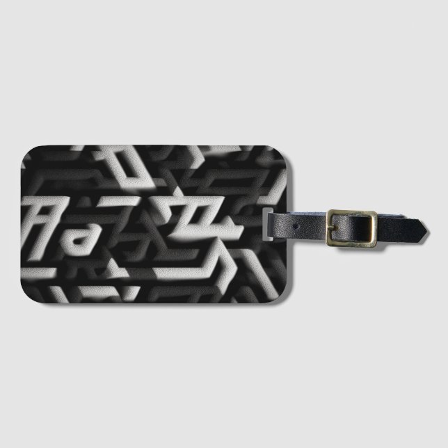 Abstract Artwork Luggage Tag (Front Horizontal)