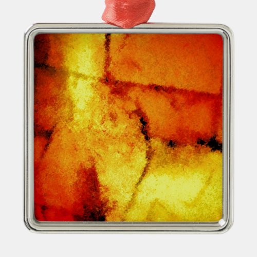 Abstract Artwork Metal Ornament