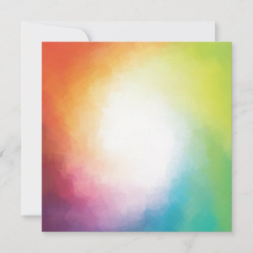 Abstract Artwork Red Yellow Orange Blue Green Note Card
