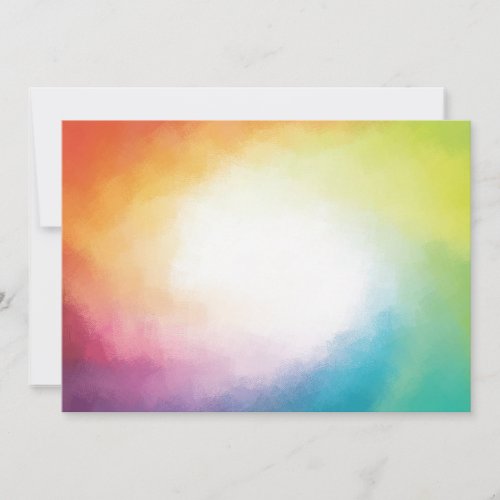 Abstract Artwork Red Yellow Orange Green Blank Note Card