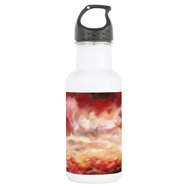 Abstract Artwork Stainless Steel Water Bottle (Front)