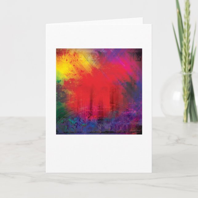 Abstract Arty Greetings Card - NEW YORK (Front)