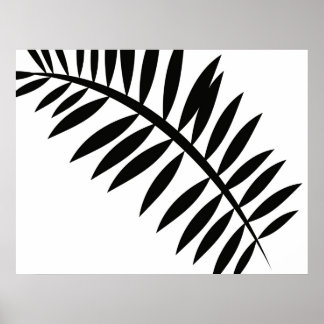 Abstract Asian Leaf 2 Poster