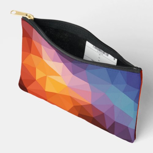 Abstract Asymmetrical Shapes Accessory Pouch