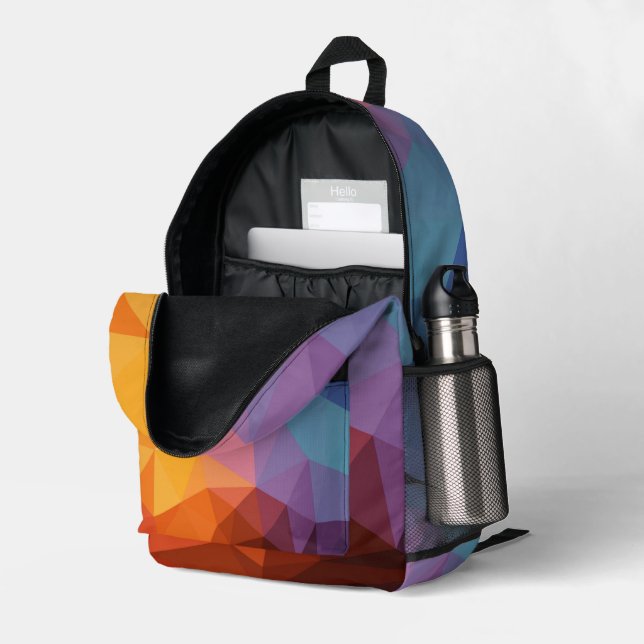 Asymmetrical Backpack Leather Asymmetrical Backpack Pattern - Download PDF  main image 4