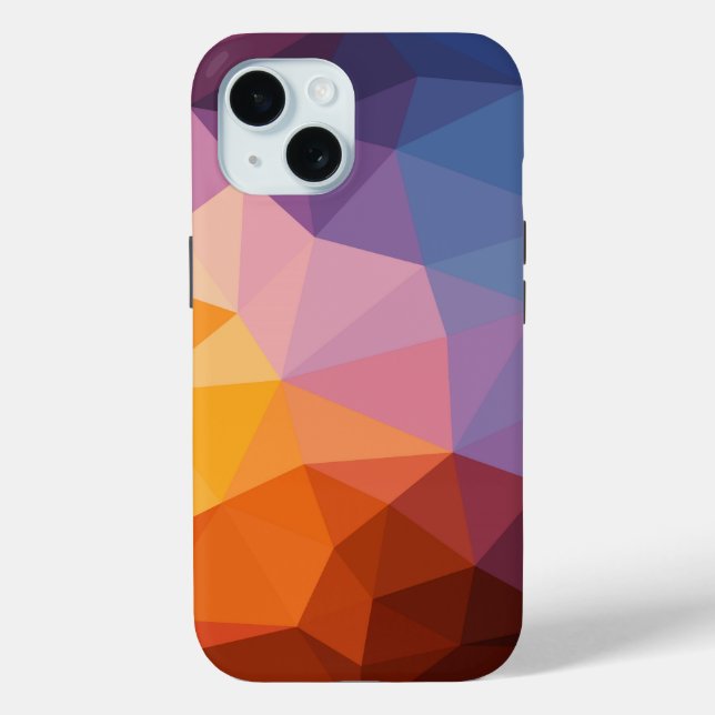 Abstract Asymmetrical Triangles Case-Mate iPhone Case (Back)