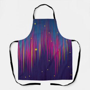 Abstract Aurora Borealis colorful Apron