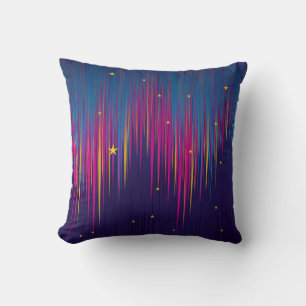 Abstract Aurora Borealis colorful Throw Pillow