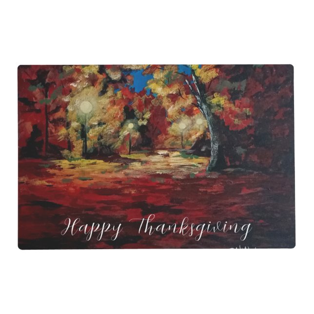 Abstract Autumn Fall Art  Placemat (Front)