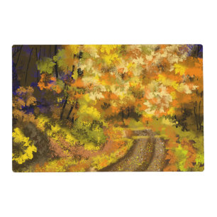 Abstract Autumn Fall Art Placemat