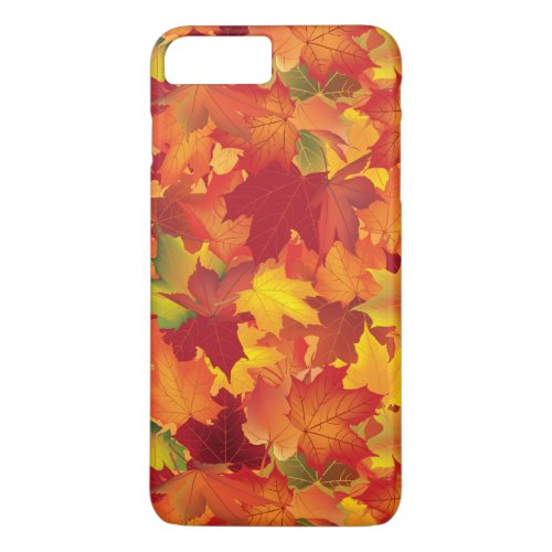 Abstract Autumn Leaves Pattern iPhone 8 Plus7 Plus Case