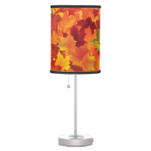 Abstract Autumn Leaves Pattern Table Lamp (Right)