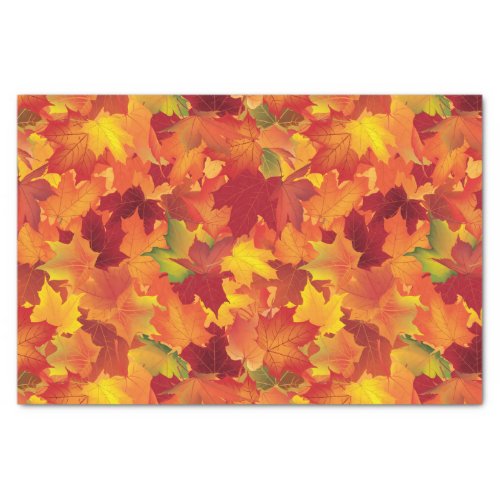 Abstract Autumn Leaves Pattern Tissue Paper