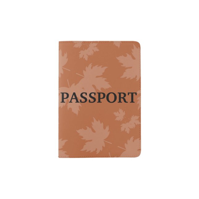 Abstract Autumn Patterns Passport Holder (Front)