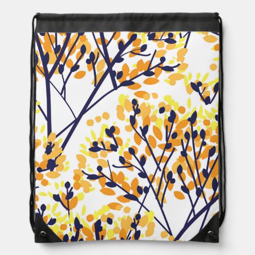 Abstract Autumn Tree Modern Pattern Drawstring Bag