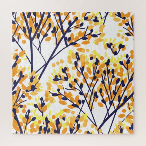 Abstract Autumn Tree Modern Pattern Jigsaw Puzzle