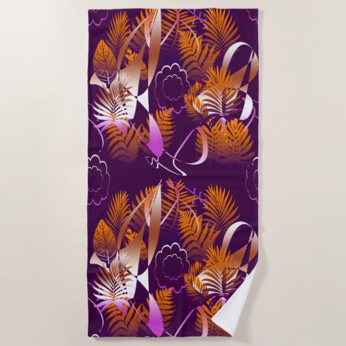 Abstract Autumnal Melancholy Beach Towel