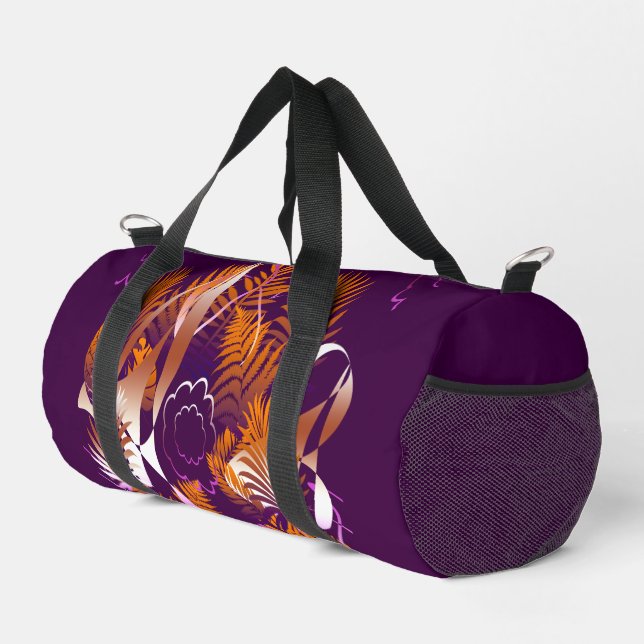 Abstract Autumnal Melancholy Duffle Bag (Right Corner)