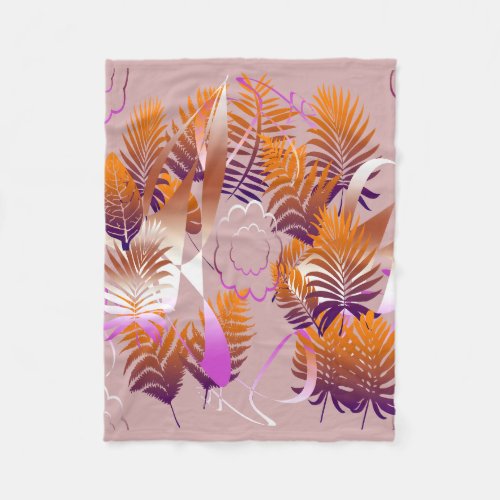 Abstract Autumnal Melancholy Fleece Blanket