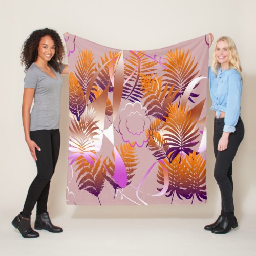 Abstract Autumnal Melancholy Fleece Blanket