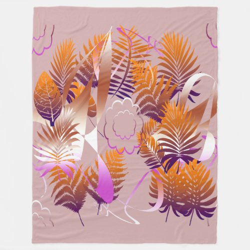 Abstract Autumnal Melancholy Fleece Blanket