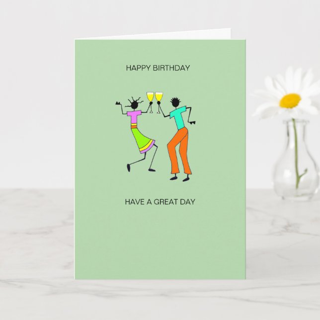 Abstract, Awesome Cheers Birthday Card (Small Plant)
