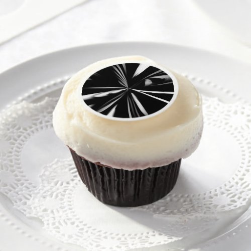 Abstract Background _ Black Edible Frosting Rounds